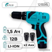 Дрель-шуруповерт Spec DF310PRO-1 (с 2-мя АКБ, кейс)