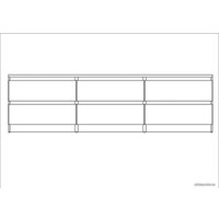 Тумба Mio Tesoro Кастор 6 ящиков 2.03.03.110.1 (белый)