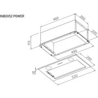 Кухонная вытяжка Meferi INBOX52BK Power