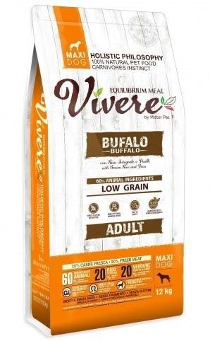 

Сухой корм для собак Vivere Maxi Adult Buffalo 12 кг