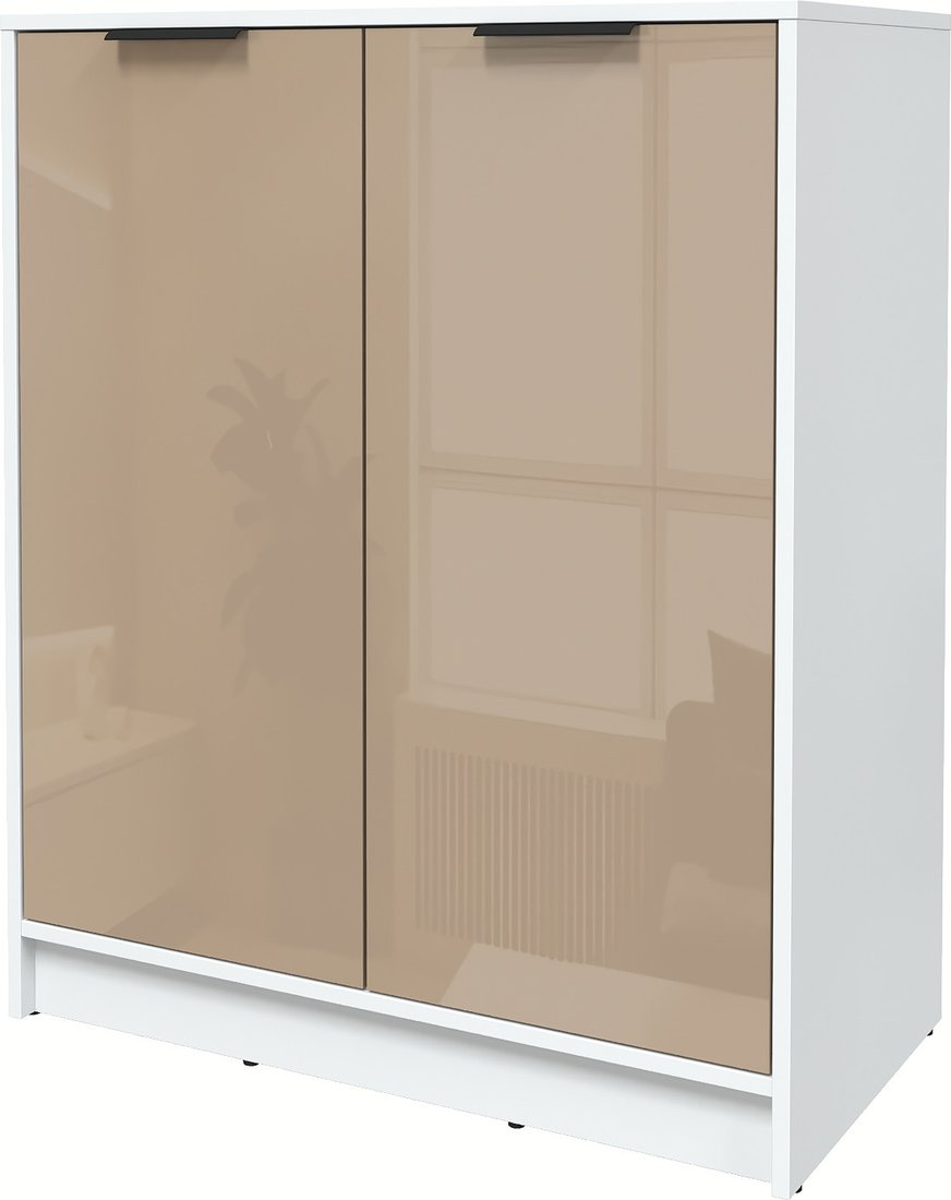 

Тумба Интерлиния Концепт КТ-Т84 Глосс (белый платинум/капучино глянец)