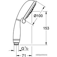 Душевая лейка Grohe Tempesta Rustic 100 27608001