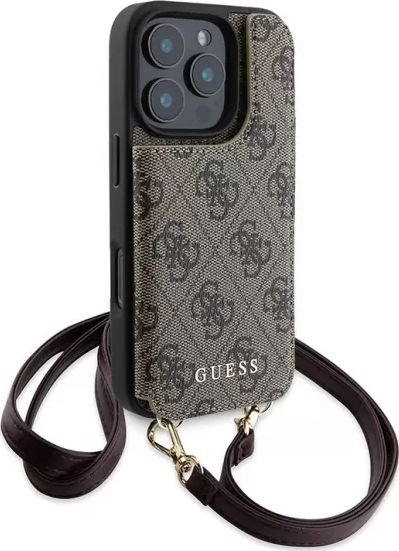 

Чехол для телефона Guess Crossbody cardslots magnetic 4G для iPhone 16 Pro Max GUHCP16XCB4GB