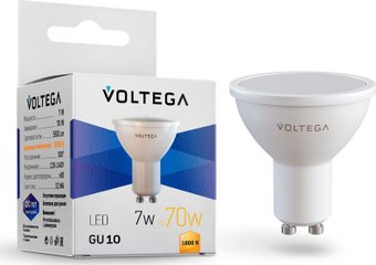 Светодиодная лампочка Voltega Simple MR16 7W 3000K 110° GU10