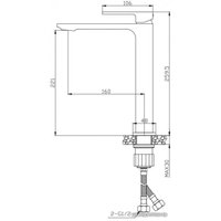 Смеситель BelBagno Luce LUC-LMC-CRM