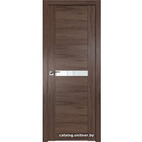 Межкомнатная дверь ProfilDoors 2.01XN L 70x200 (салинас темный, стекло Lacobel Белый лак)