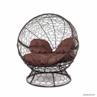 Кресло M-Group Апельсин 11520205 (коричневый ротанг/коричневая подушка)