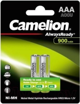 

Аккумулятор Camelion Always Ready AAA AAA-900-BP2 NH 2шт