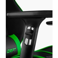 Игровое (геймерское) кресло Drift DR111 (черный/зеленый) в Мозыре