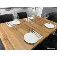 Кухонный стол Senira Кастусь 110-145x70 (дуб вотан/белый)