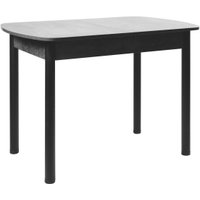 Кухонный стол ВВР ЛДСП Раздвижной (камень темный/прямое черный)