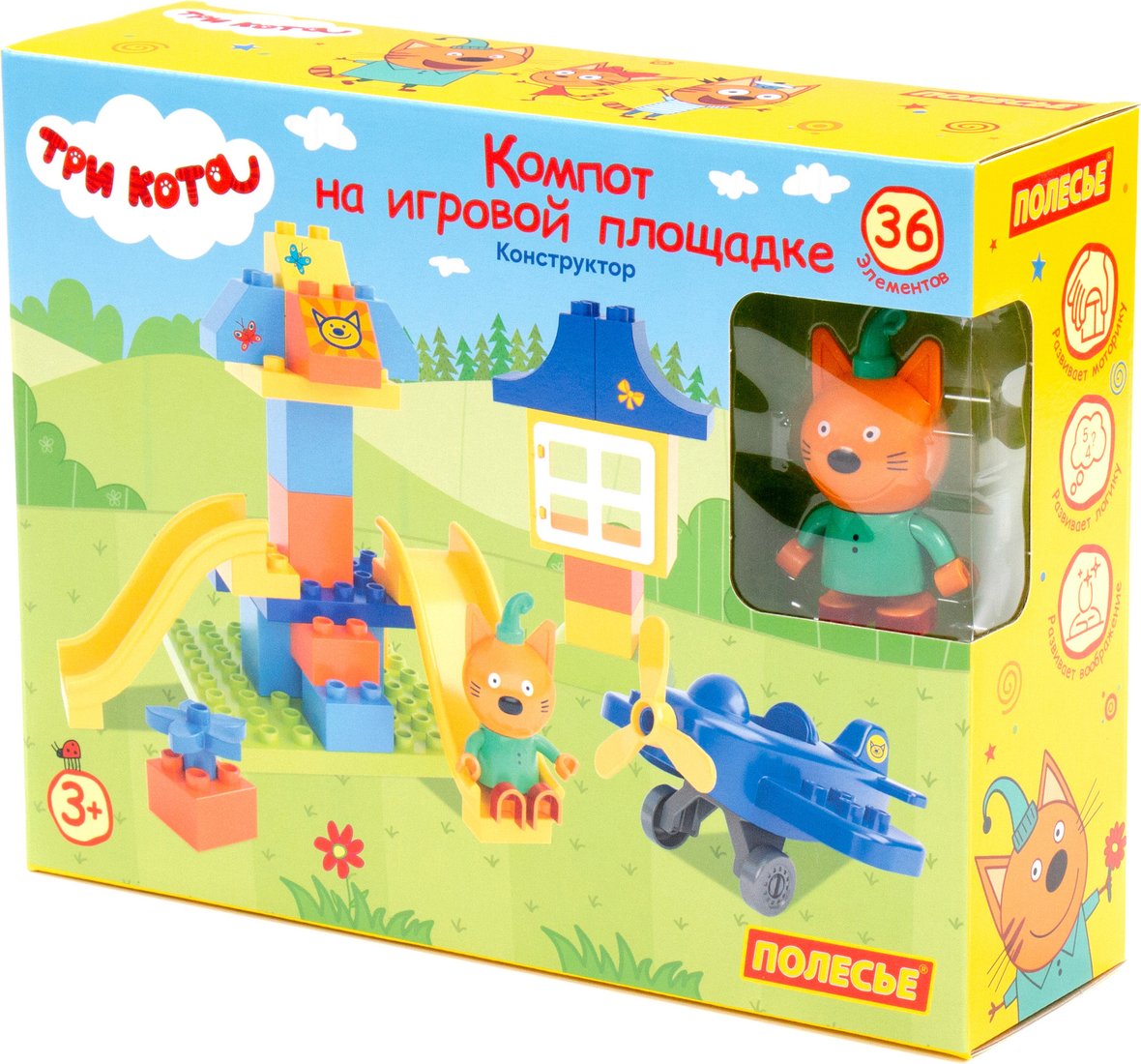 

Конструктор Полесье Три кота. Компот на игровой площадке 77476