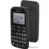 Кнопочный телефон Maxvi B7 (черный)