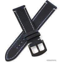 Ремешок Rumi кожаный Leather GT3 22 мм (океанский синий)