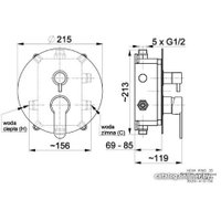 Смеситель Armatura Hexa Ring 35 3529-410-00