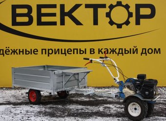 Одноосный прицеп Вектор ЛАВ 81002 для мотоблока