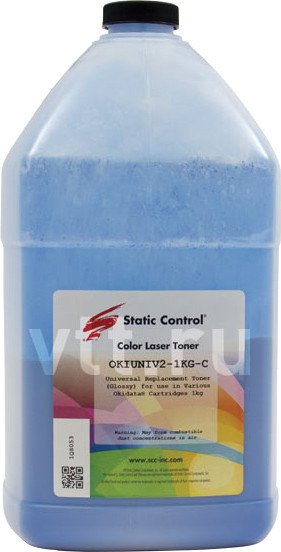 

Тонер Static Control Универсальный для Oki C610/ C810/ C830 (циан) 1 кг