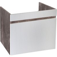  Runo Тумба с умывальником Модена 75 + Оскар 75 (подвесная, железный камень)