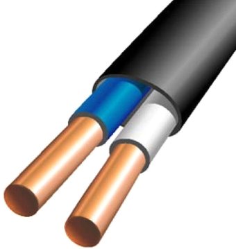 Кабель силовой Минсккабель ВВГ-П 2x1.5 бухта (50 м)