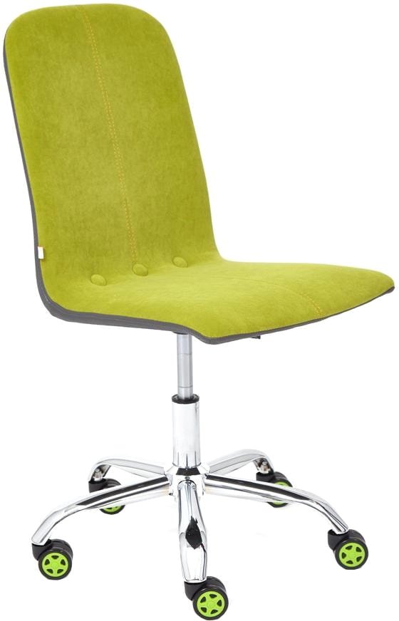 

Офисное кресло TetChair Rio (флок, серый/олива)