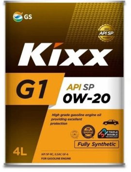

Моторное масло Kixx G1 SP 0W-20 4л