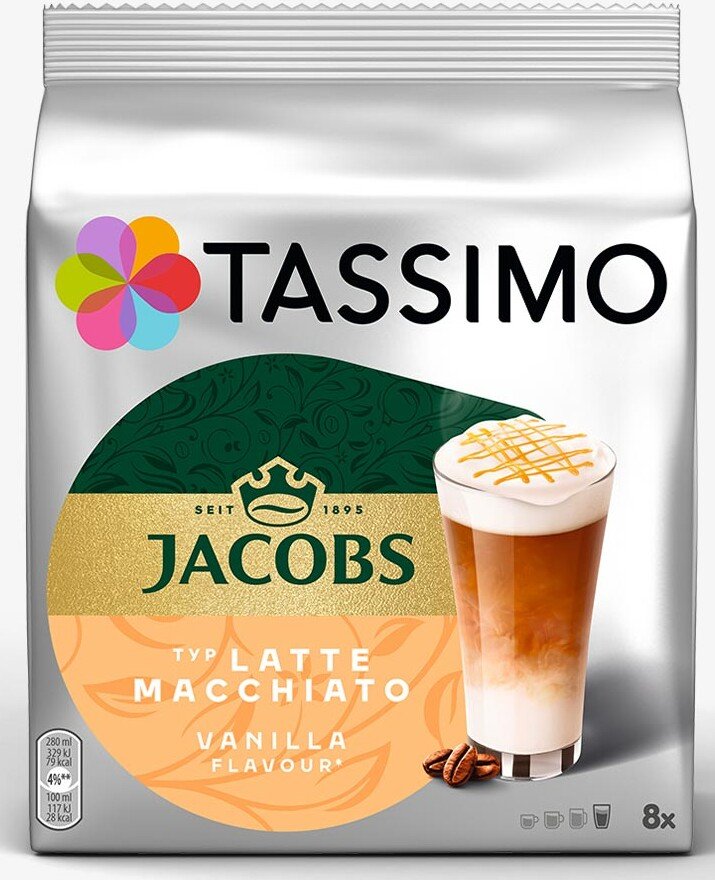

Кофе Tassimo Jacobs Latte Macchiato Vanilla 8 шт