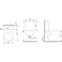 Унитаз напольный AM.PM Sunny Aquaspin C85C8601SC