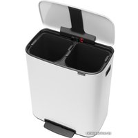 Система сортировки мусора Brabantia Bo Pedal Bin 2 x 30 л (белый)