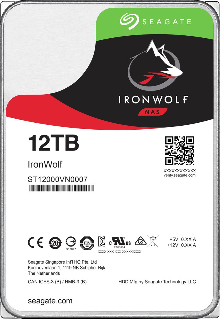 Жесткий диск Seagate Ironwolf 12TB ST12000VN0007