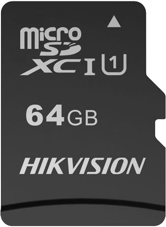 

Карта памяти Hikvision microSDHC HS-TF-C1(STD)/64G/Adapter 64GB (с адаптером)