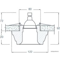 Точечный светильник Donolux Decoro DL203G/2