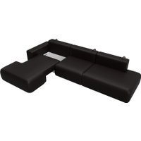 Угловой диван Лига диванов Лига-036 НПБ Модерн Лонг левый 127750L (экокожа Grifon 12 коричневый)