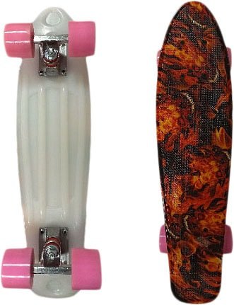 

Пенниборд Display Penny Board 21" (fireskull/pink)