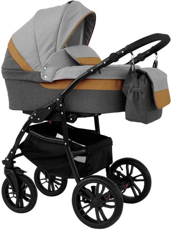 Alis Alvaro F (3 в 1, Al 05 темно-серый/светло-серый/рыжая кожа)