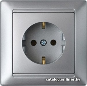 Розетка Bylectrica Стиль РС16-306 (серебристый)