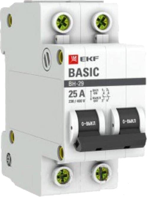 

Выключатель нагрузки EKF Basic 2P 40А ВН-29 SL29-2-40-bas