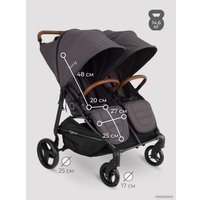Коляска прогулочная «книга» Rant Twinny RA151 (moon grey)