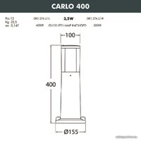 Садовый светильник Fumagalli Carlo DR1.574.000.WXU1L