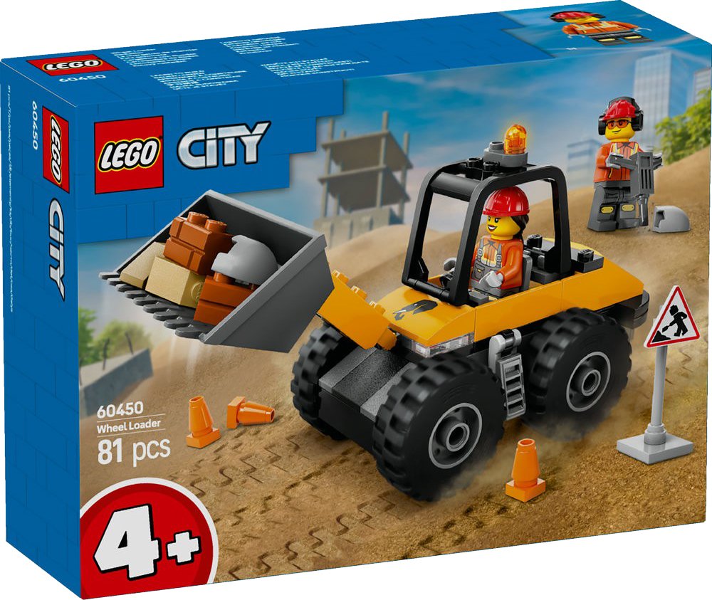 

Конструктор LEGO City 60450 Желтый строительный погрузчик