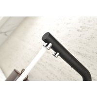 Смеситель Paulmark Serpentine Se213222-GM (черный/вороненая сталь)