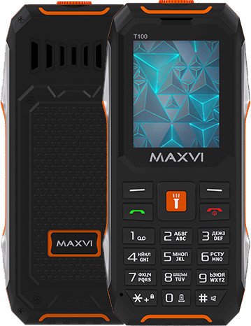 

Кнопочный телефон Maxvi T100 (оранжевый)