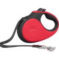 Поводок-рулетка XCHO Лента 5м (L, красный/черный)