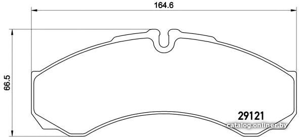 Тормозные колодки Brembo PA6021