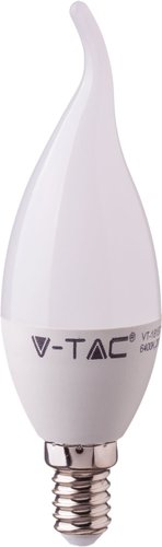 Светодиодная лампочка V-TAC Candle Flame E14 4 Вт 4000 К VT-1818TP