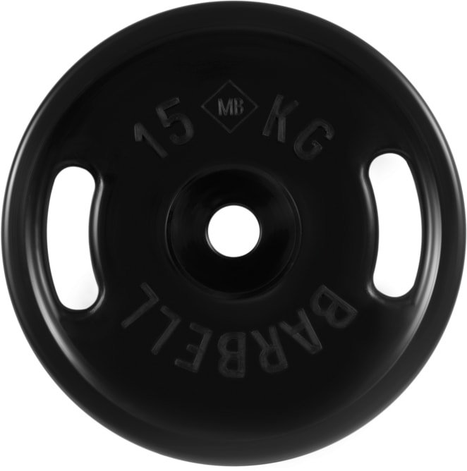 

Диск MB Barbell Евро-классик с ручками 51 мм (1x15 кг)