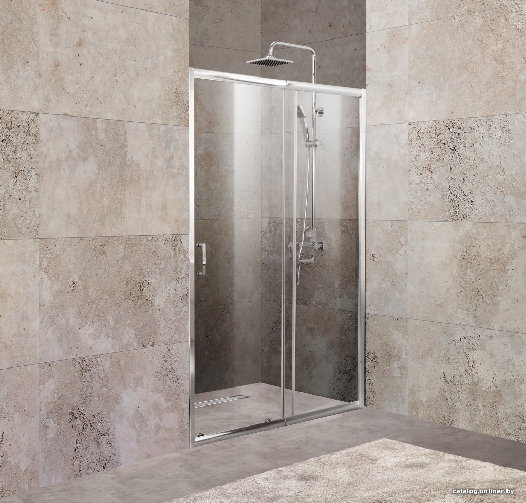 Душевая дверь BelBagno Unique-BF-1-100/115-P-Cr (текстурное стекло)
