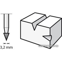 Насадка фрезеровальная Dremel 2.615.011.8JA