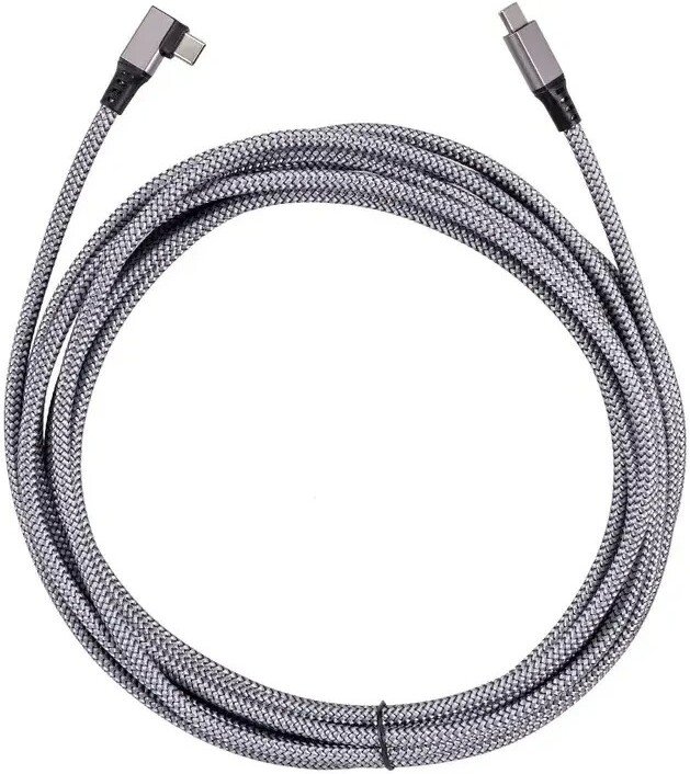 

Кабель VCOM CU414M-5M USB Type-C - USB Type-C (5 м, серый)