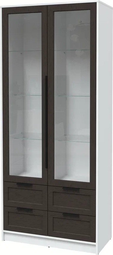 

Шкаф-витрина Интерлиния Концепт Тренд КТ-ШВ2 (белый платинум/дуб английский)