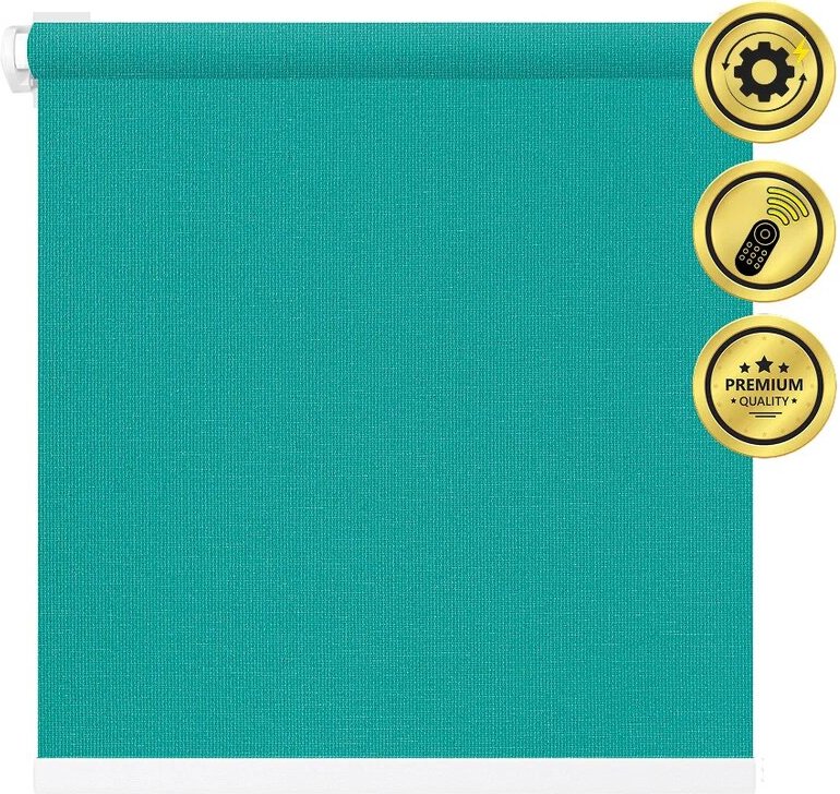 

Рулонная электроштора НеоФьюжен Эден 200 230х200 левая (изумрудный, белая фурнитура)